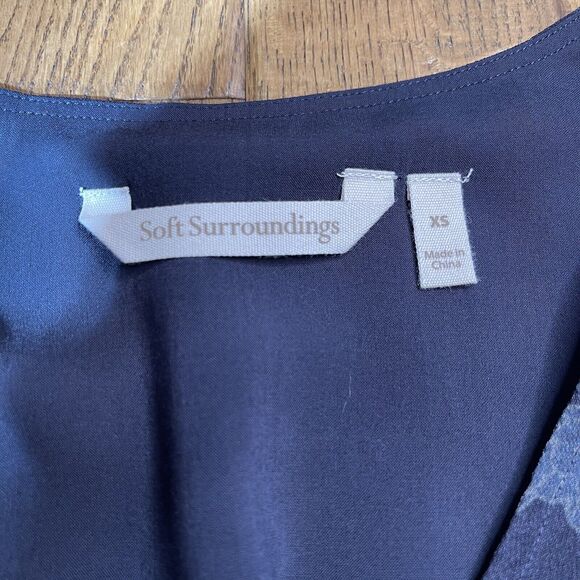 Soft Surroundings Santa Catarina Dress Long Sleeve Bohemian Women's Size XS - Picture 2 of 7